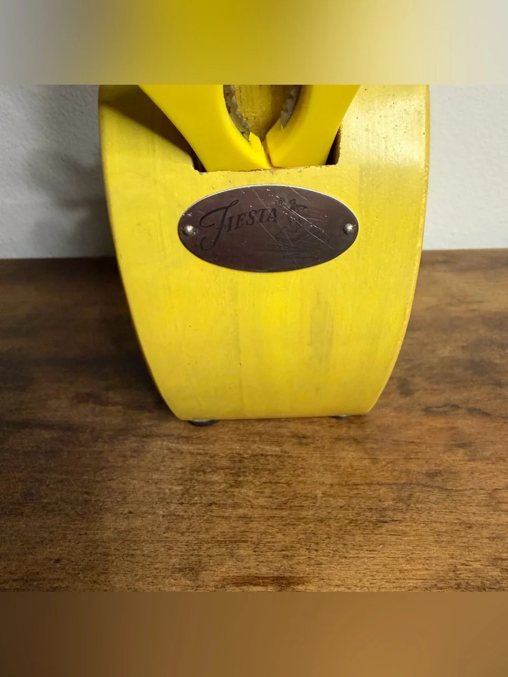 VTG Fiesta Knife Set Yellow Color Complete 10 Pieces in Wood Block Sunflower